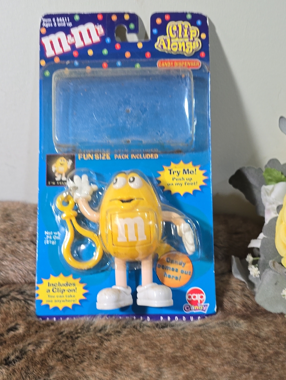 M&M'S Yellow Clip-Along Character Keychain